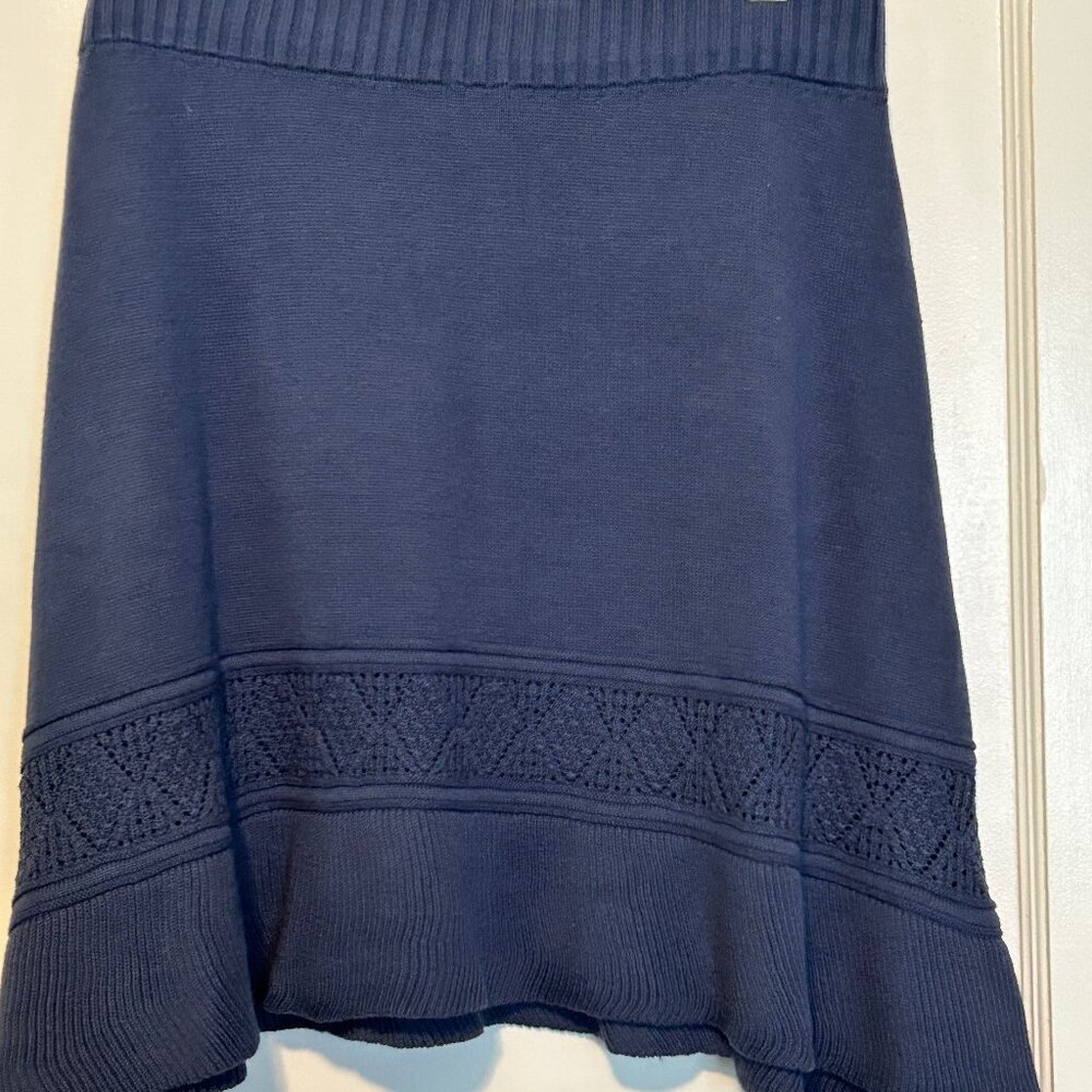 Prana Lightweight Knit Skirt In Slate Blue M